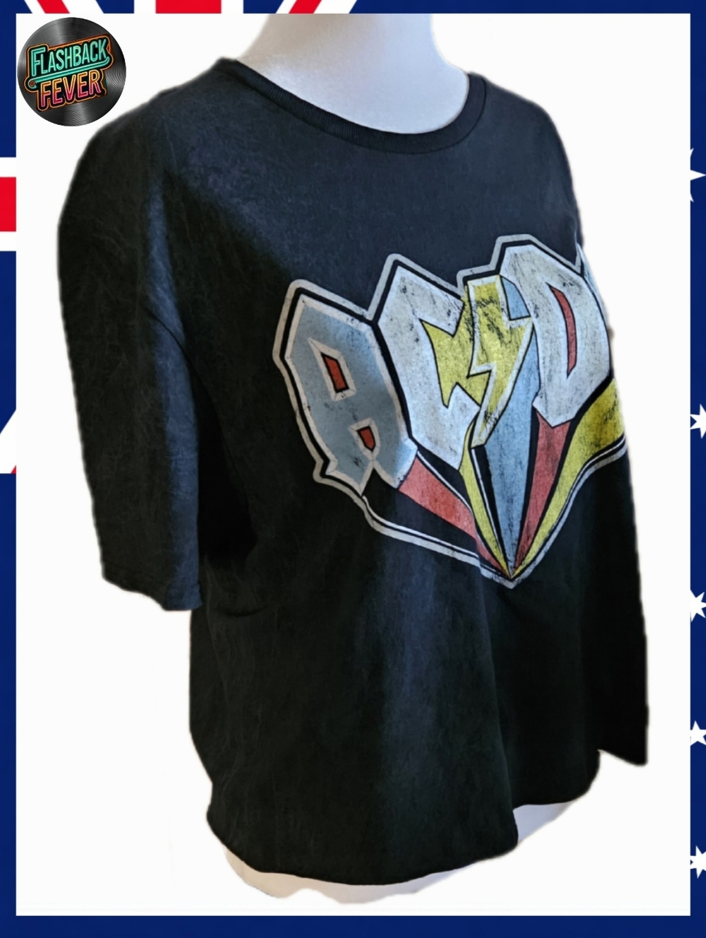 NWOT♀️AC⚡️DC Cropped Tee